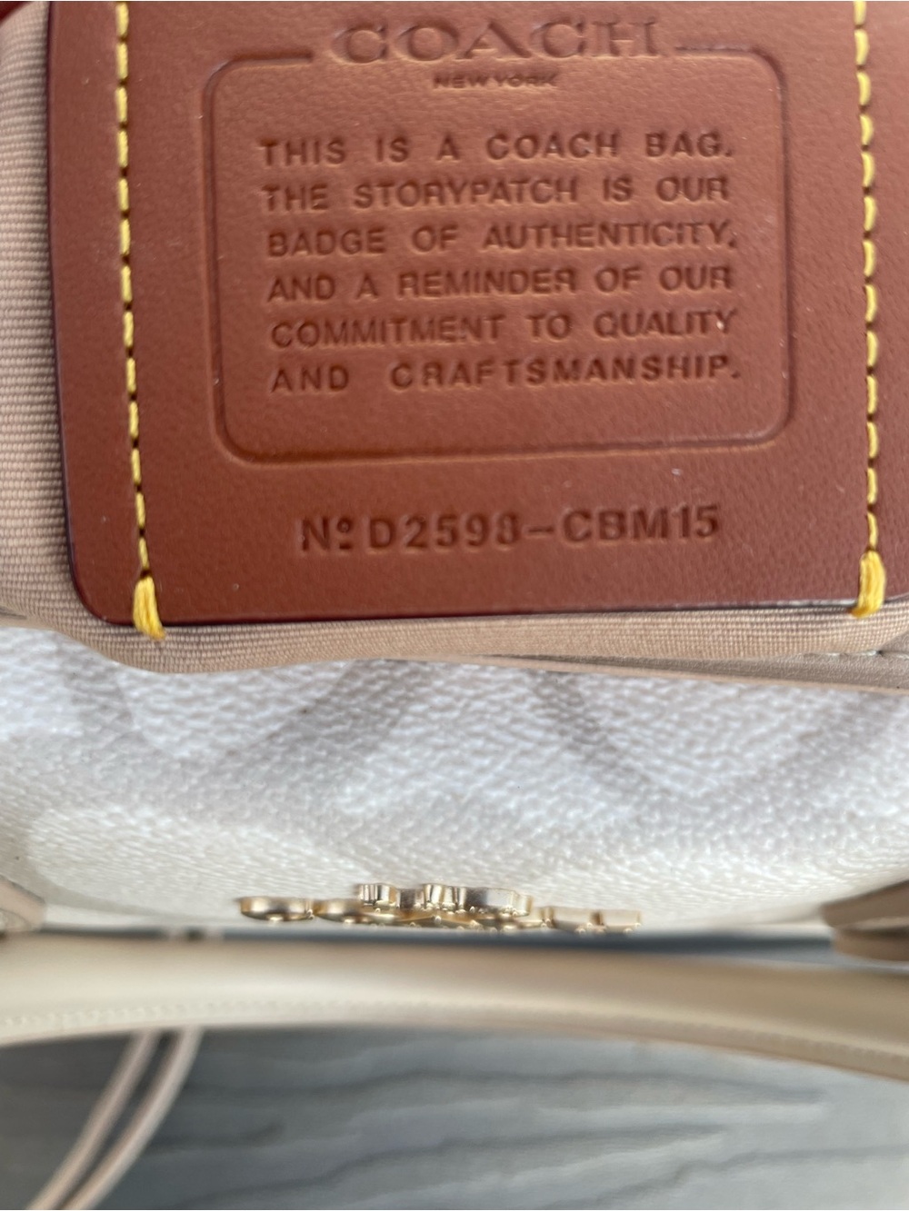Coach Medium Signature Sketch Ivory Rowen - Picture 7 of 9